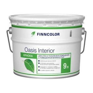 Краска для стен и потолков Oasis Interior (Оазис Интерьер), 9 л, белый Finncolor (Финколор)