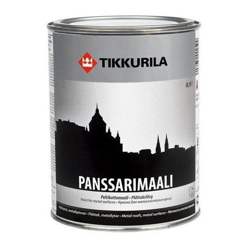 Эмаль антикоррозионная для металла Panssarimaali (Панссаримаали), полуглянцевая, 2.7 л. Tikkurila (Тиккурила)