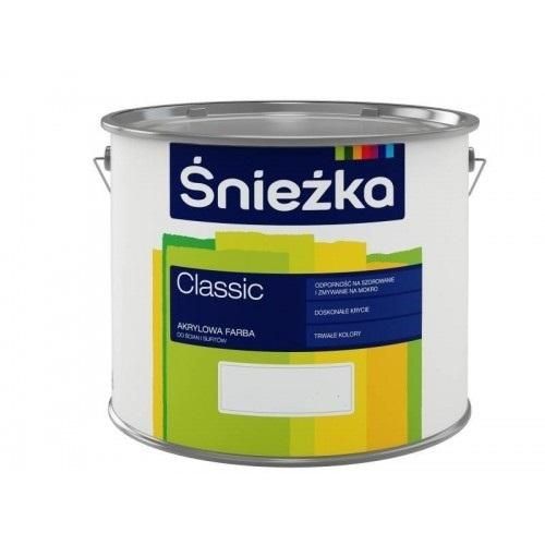 Краска латексная матовая для стен и потолков Sniezka Classic 2.7 л., база С Sniezka (Снежка)