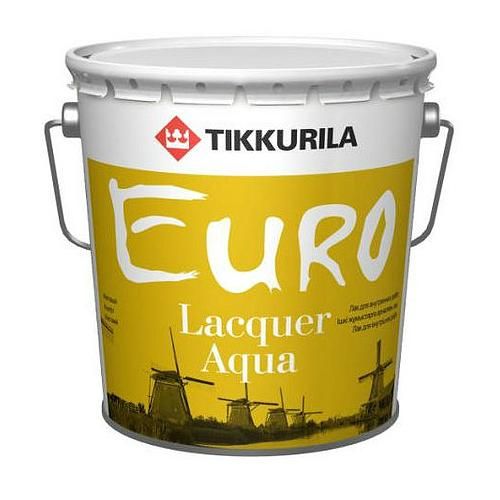 Лак Euro Lacquer Aqua (Евро Аква) матовый, 9 л. Tikkurila (Тиккурила)