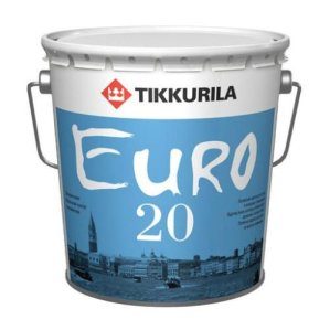 Краска латексная Euro (Евро)-20, 0.9 л, белый Tikkurila (Тиккурила)