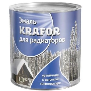 Эмаль для радиаторов 0.9 кг., белая Krafor (Крафор)