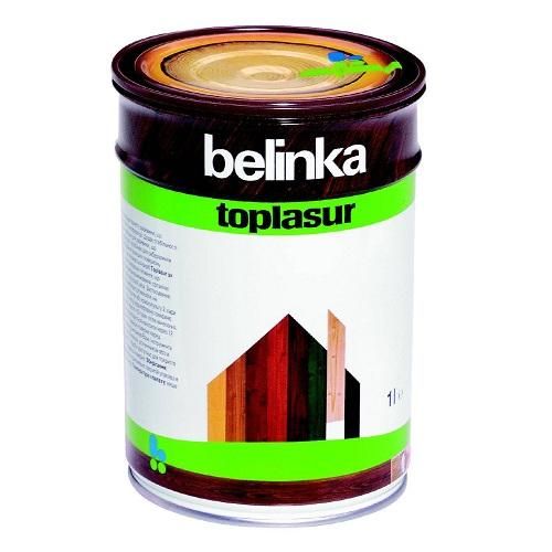 Декоративное лазурное покрытие с уф-фильтрами и абсорбентами  Toplasur №19, 1 л Белинка (Belinka)