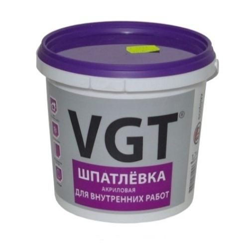 Шпатлевка для внутренних работ, 1,7 кг ВГТ (VGT)