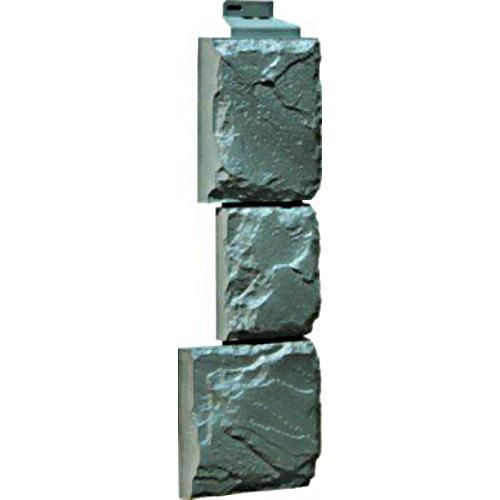 Угол наружный коллекция Камень крупный, 459х140 мм, серо-зеленый FineBer (ФайнБер)