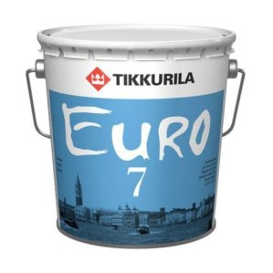 Краска латексная Euro (Евро)-7, 18 л, белый Tikkurila (Тиккурила)