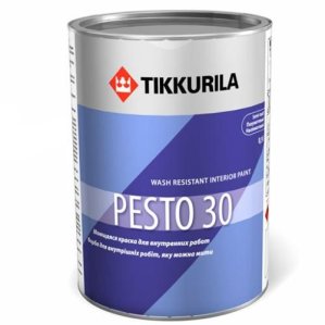 Эмаль алкидная Pesto (Песто) 30, 0.9 л, полуматовый  Tikkurila (Тиккурила)