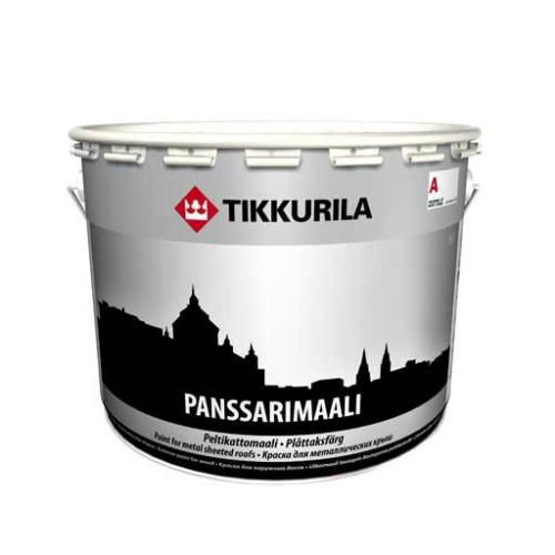 Эмаль антикоррозионная для металла Panssarimaali (Панссаримаали), полуглянцевая, 9 л. Tikkurila (Тиккурила)