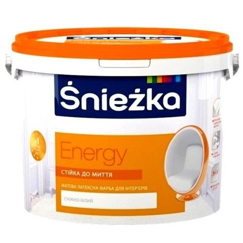 Краска латексная для стен и потолков Energy 2.5 л., Sniezka (Снежка)