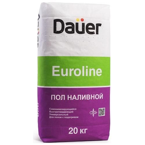 Наливной пол коллекция Euroline, быстротвердеющий, 20 кг, Dauer (Дауер)
