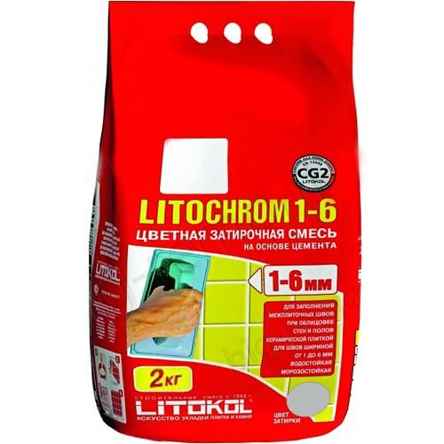 Затирка для швов Litochrom 1-6, C50, светло- бежевая, 2 кг Litokol (Литокол)